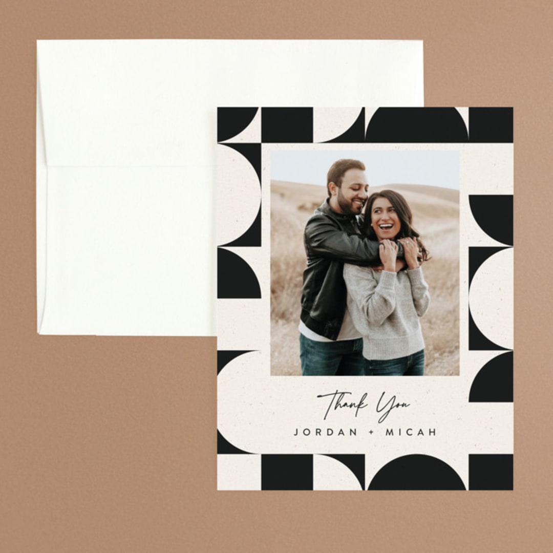 "Kenai" - Wedding Thank You Cards in Shadow by Carly Reed Walker - Front