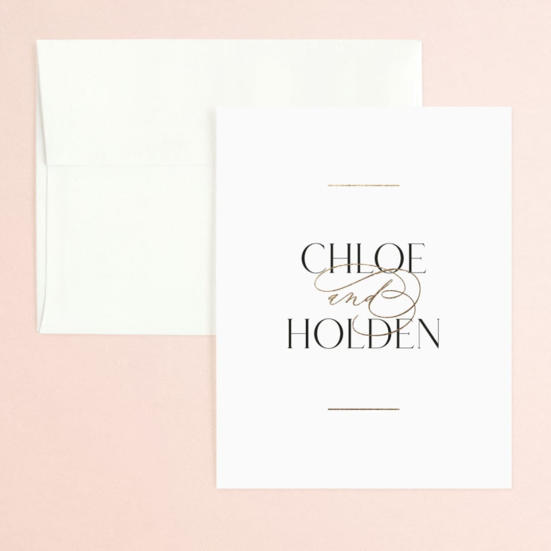 "Idyllic" - Wedding Thank You Cards in Sugar by Jessica Williams - Front