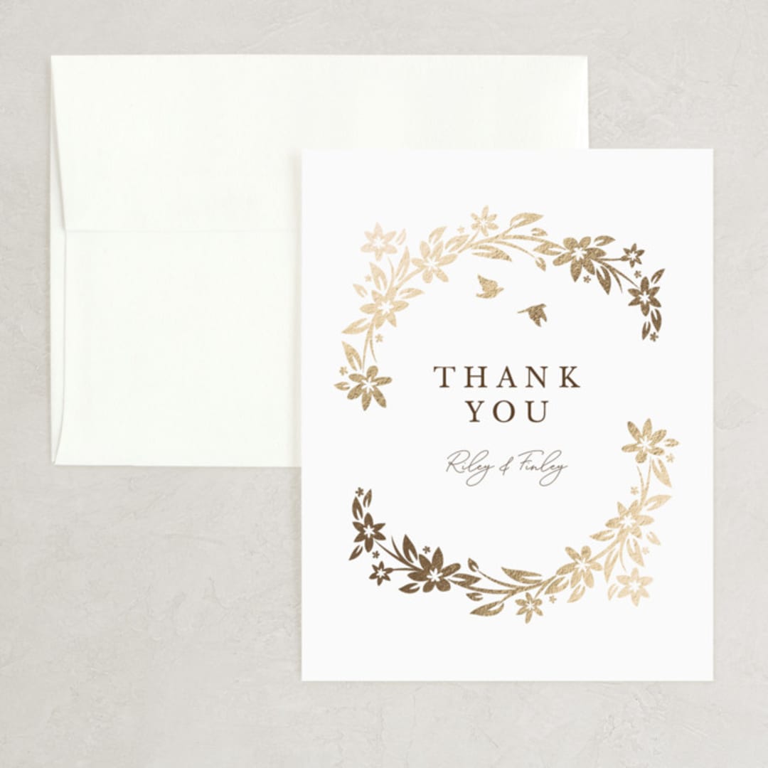"In the country" - Wedding Thank You Cards in Forest by Paper Sun Studio - Front