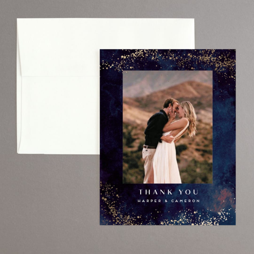 "oponki" - Wedding Thank You Cards in Deep Sea by chocomocacino - Front