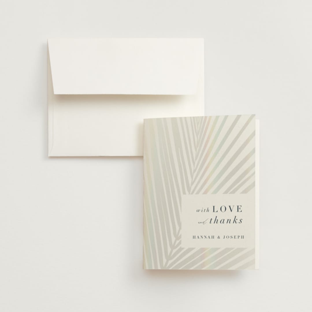 "Pristine" - Gloss-Press® Thank You Cards in Pearl by Robin Ott - Front