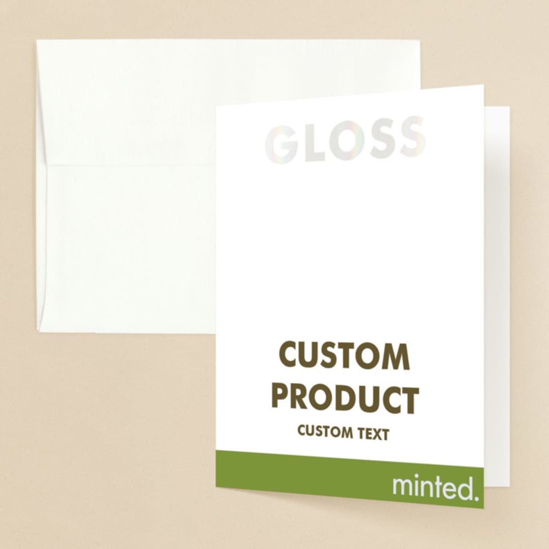 "Landscape" - Gloss-Press® Thank You Cards in Iridescent Pearl by Minted - Front