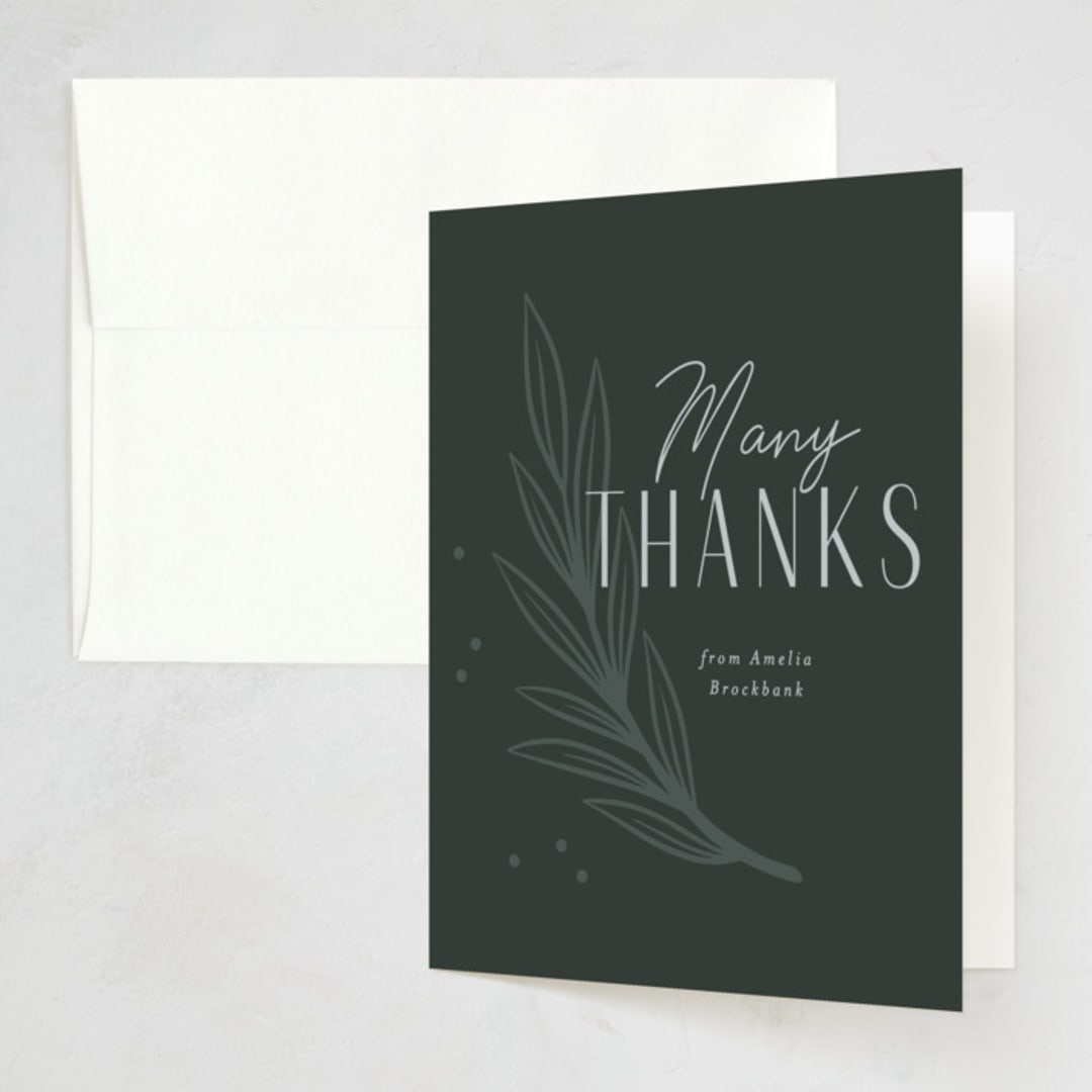 "Charcuterie Party" - Party Thank You Cards in Rosemary by Kacey Kendrick Wagner - Front