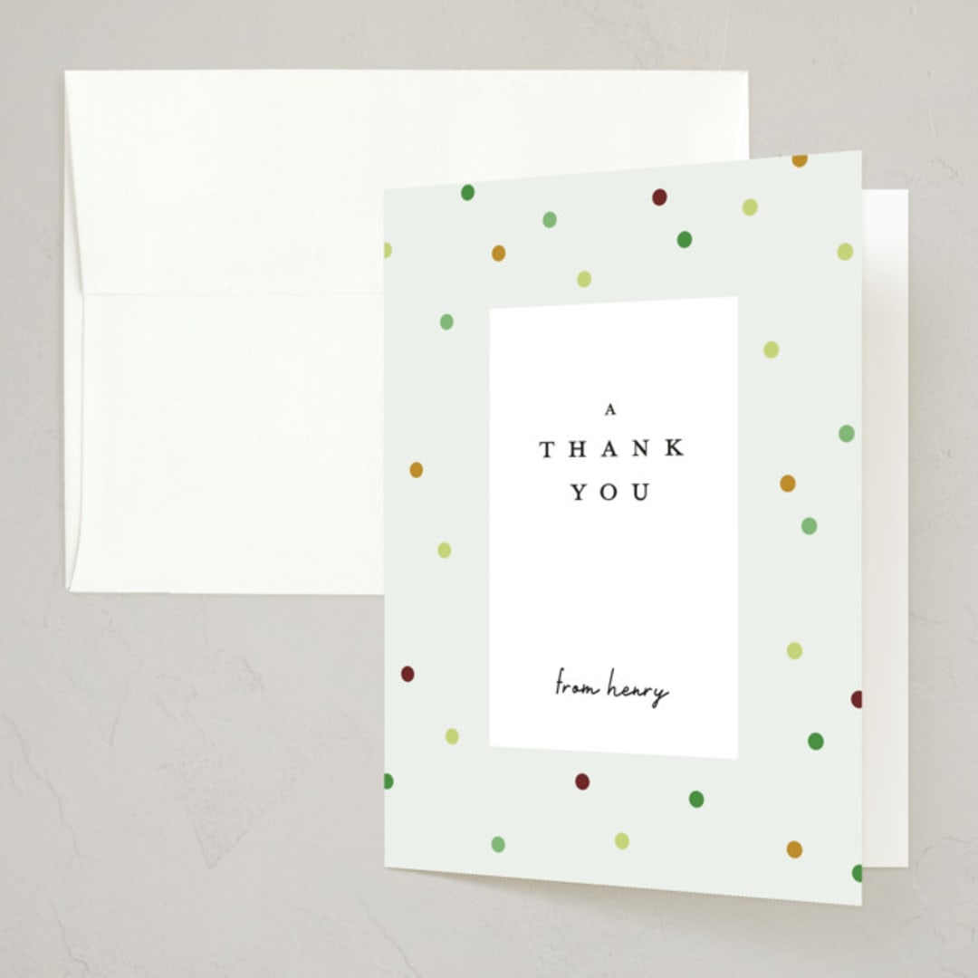 "Shhh" - Party Thank You Cards in Glass by mo kelley - Front