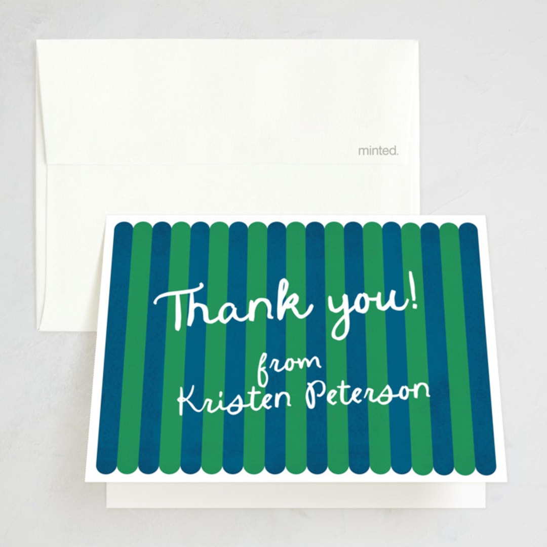 "Clubhouse Prep" - Party Thank You Cards in Varsity by Anna Elder - Front
