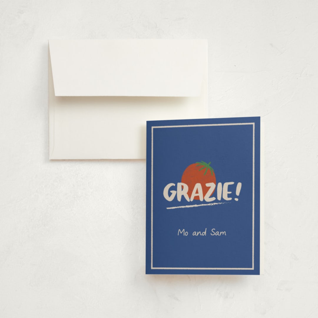 "Buon Appetito!" - Party Thank You Cards in Capri by Julia Starr - Front