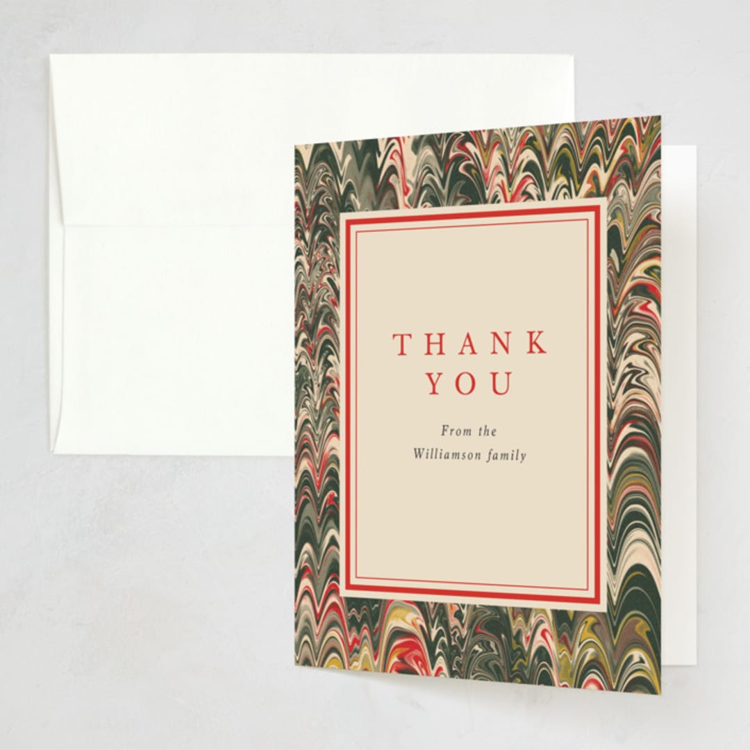 "Book" - Party Thank You Cards in Festive by Claire - Front