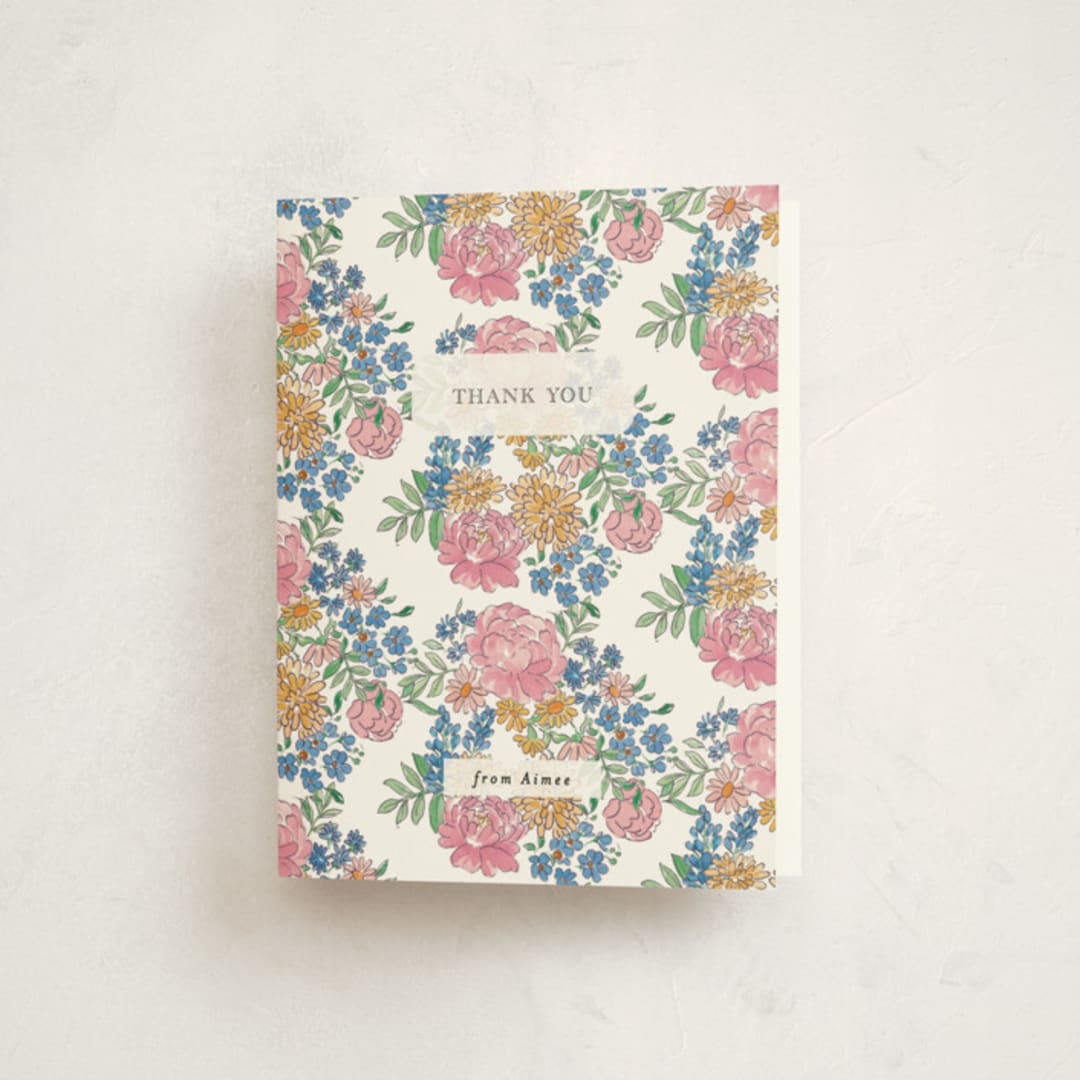 "Garden Cake" - Party Thank You Cards in Summer by Itsy Belle Studio - Front