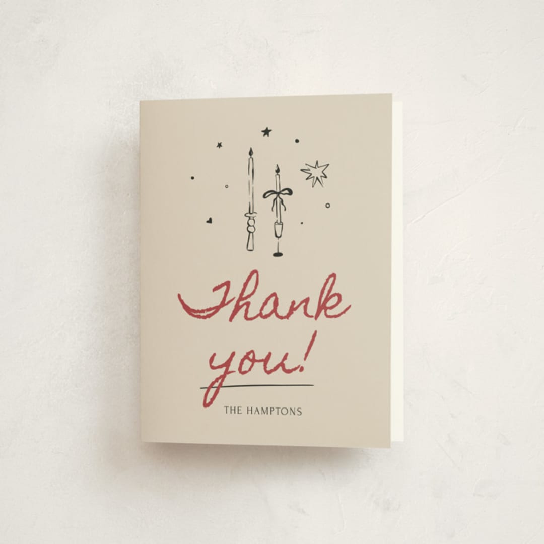 "Let’s Feast!" - Party Thank You Cards in Classic by Zove Ahhh - Front