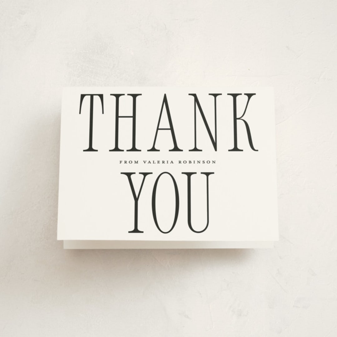 "Invited" - Party Thank You Cards in Diamond by Claudia Orengo - Front