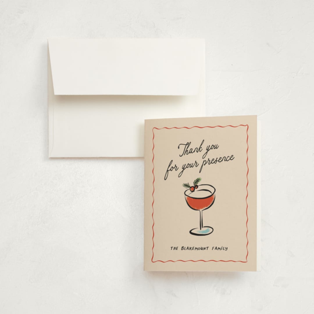 "campari" - Party Thank You Cards in Creme by chocomocacino - Front