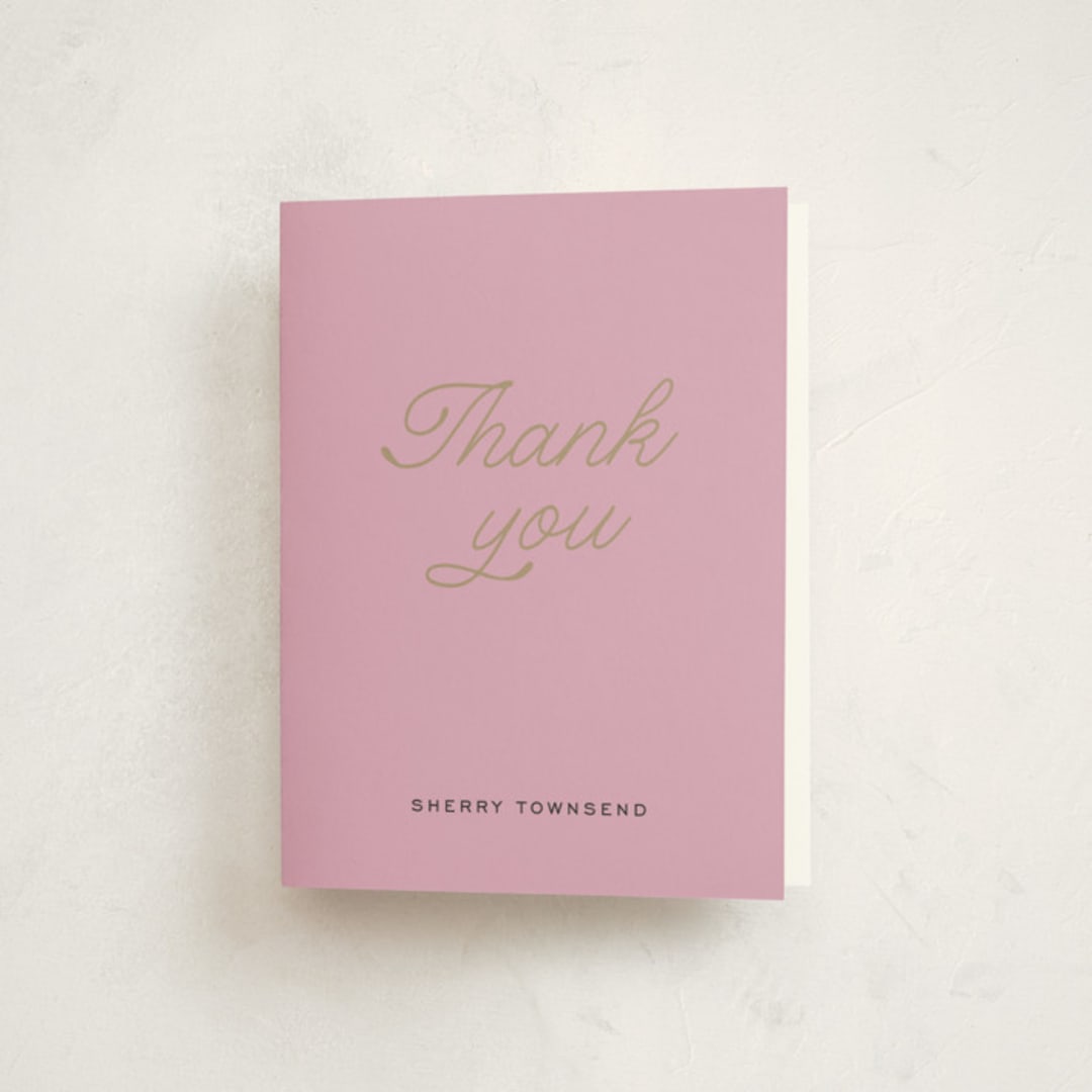 "Cheers Celebration" - Party Thank You Cards in Lilac by Louise Kay - Front