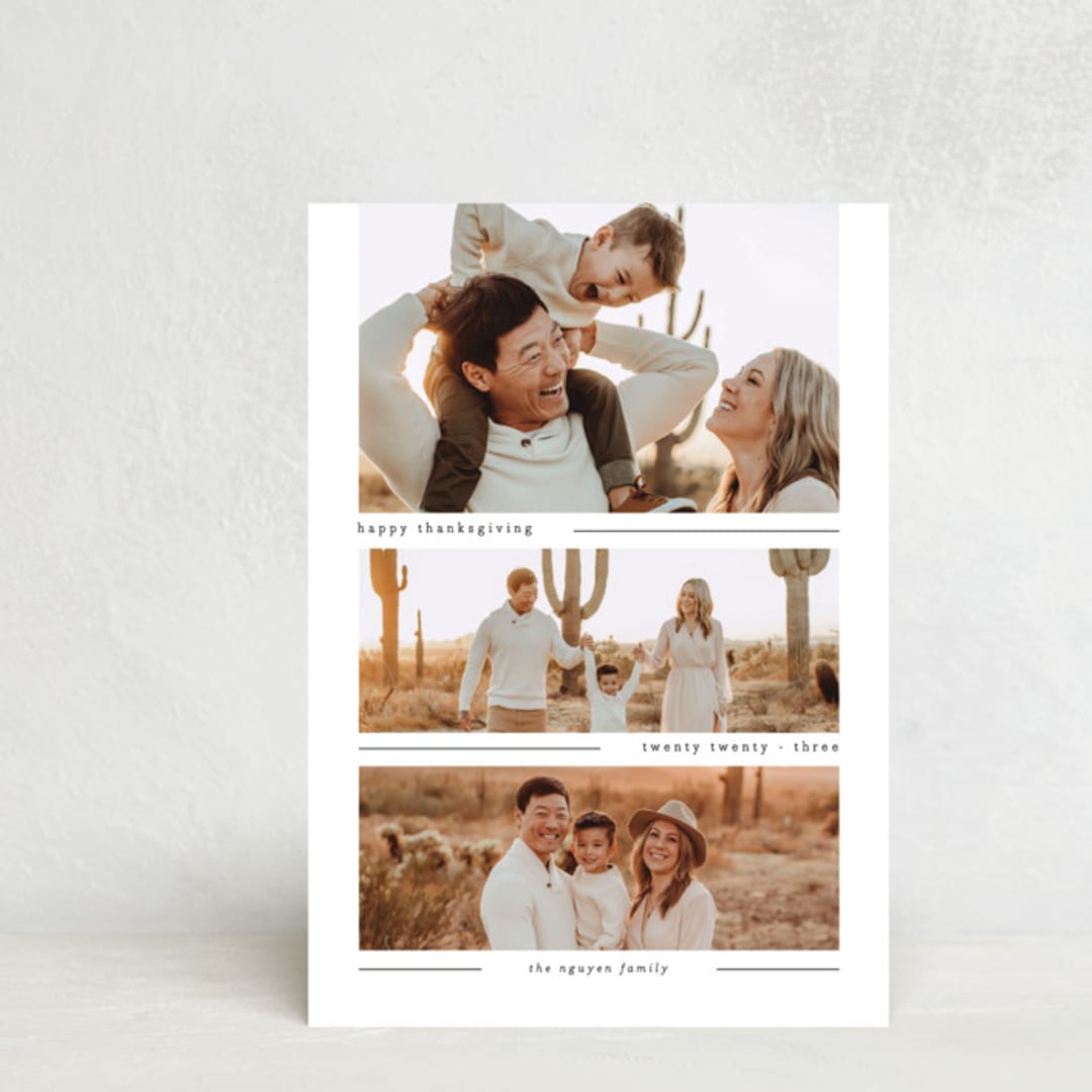 "Bliss" - Thanksgiving Cards in Cotton by MatchaMilktea - Front