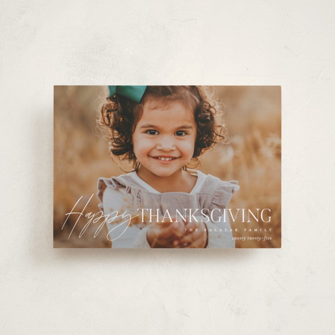 "Thankgiving Classic" - Thanksgiving Cards in Whipped Cream by Pixel and Hank - Front