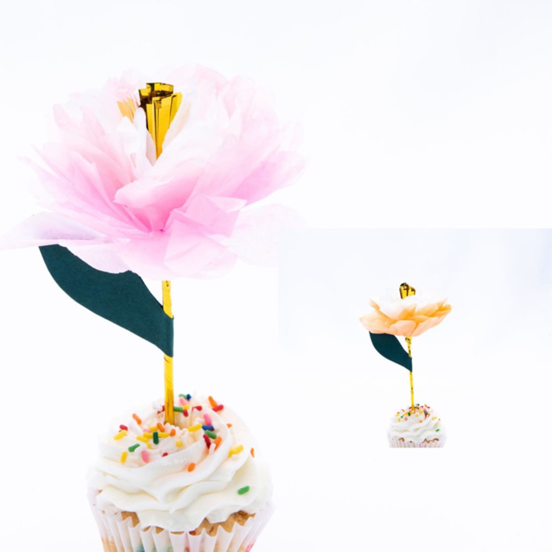 "Tea Party Cake Toppers (3)" - Party Cake Toppers in multicolor by MA FÊTE