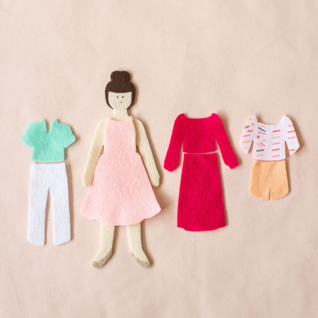 "Felt Doll Starter Set - Hazelnut" - Toys in multicolor by Lowercase Toys