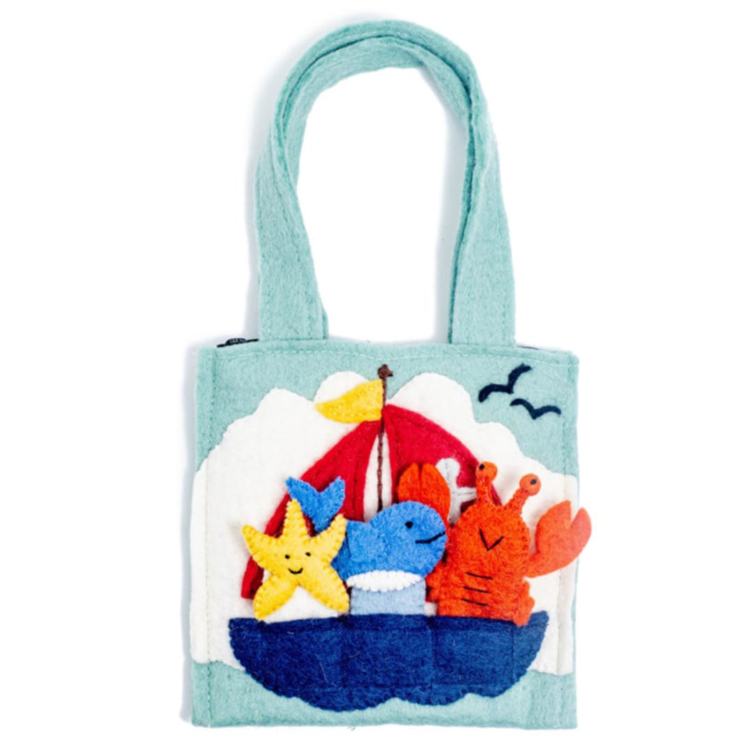 "Nautical Puppet Bag" - Toys in multicolor by Global Goods Partners