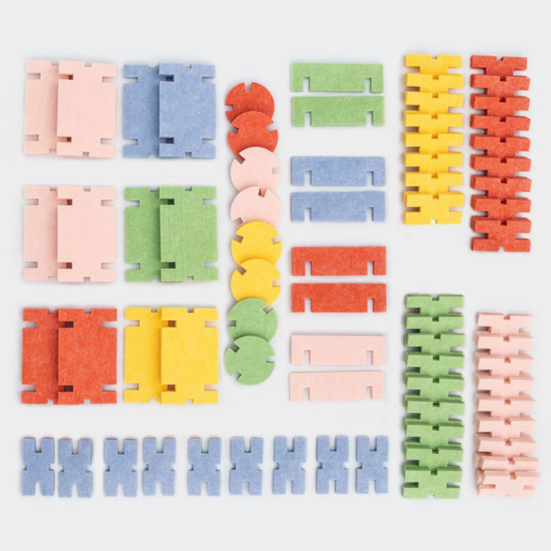 "Interlocking Blocks - Classic Set" - Toys in multicolor by Lowercase Toys