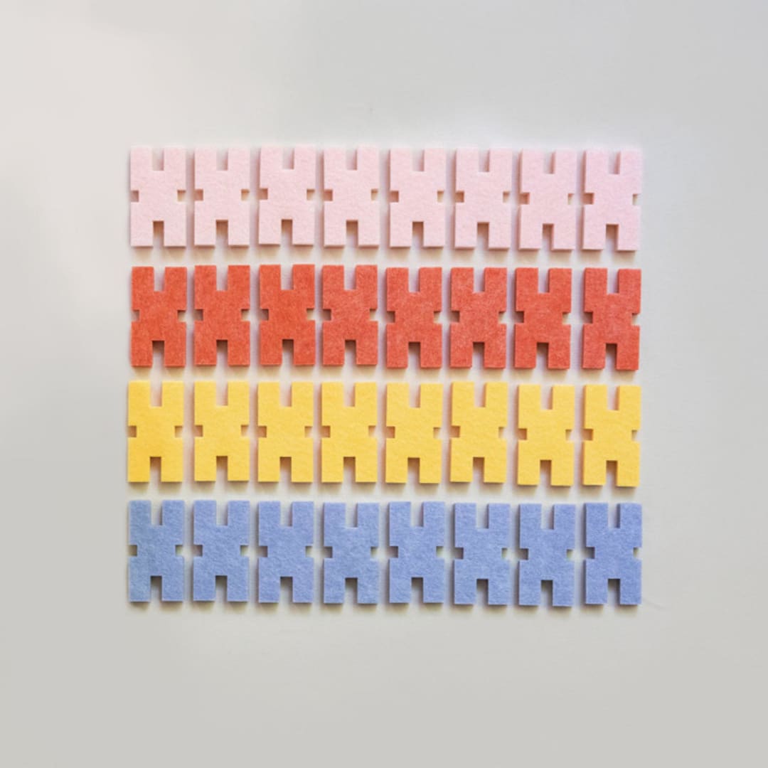 "Interlocking Blocks - Pocket Set" - Toys in multicolor by Lowercase Toys