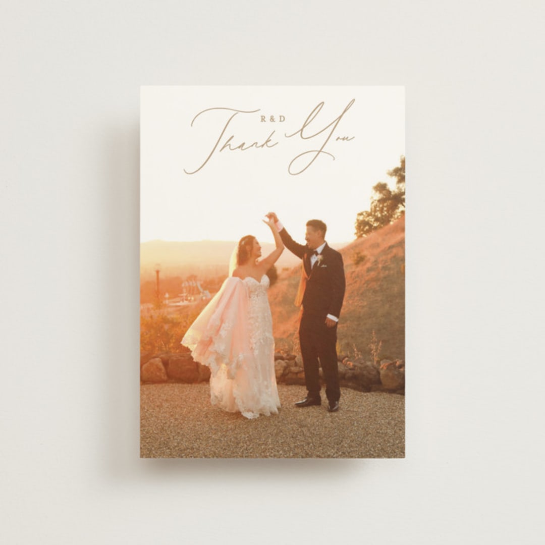 "Floral Arch" - Wedding Thank You Postcards in Spring by Phrosné Barwood - Front