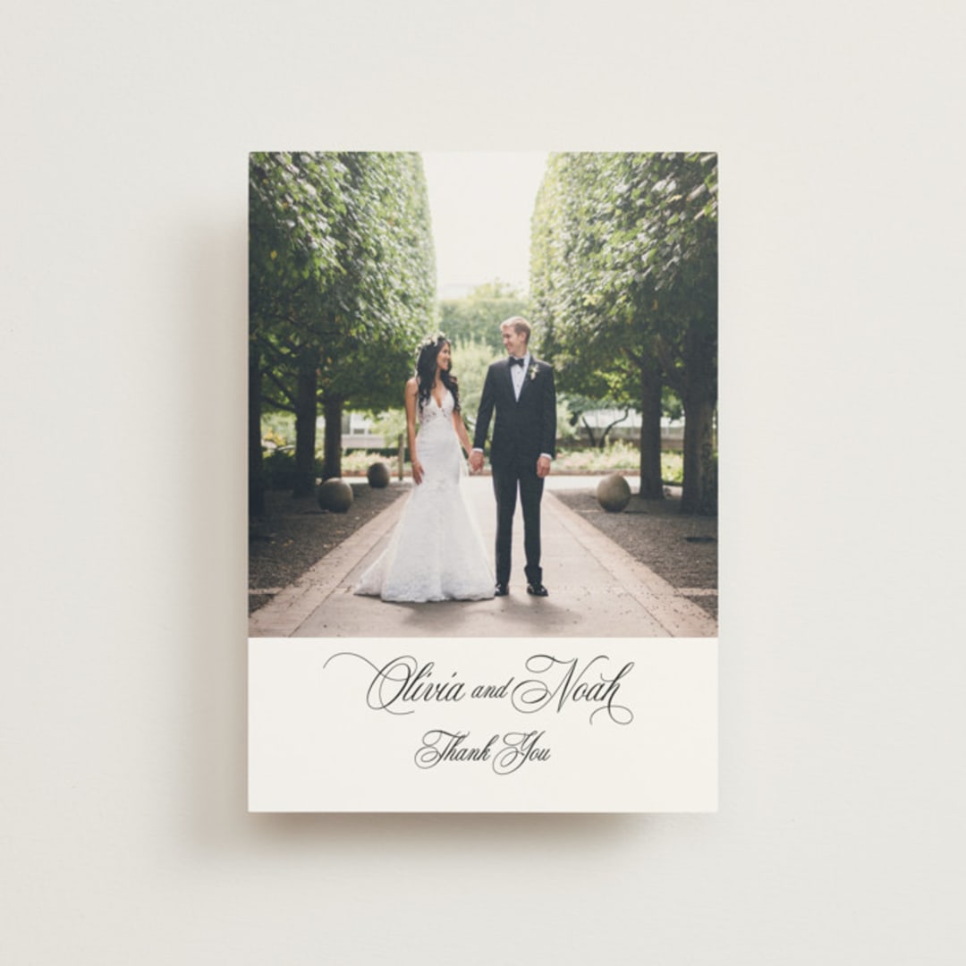 "legacy" - Wedding Thank You Postcards in Pure by Design Lotus - Front