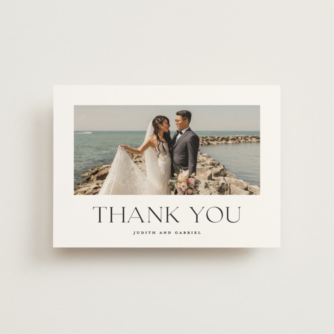 "tomorrows" - Wedding Thank You Postcards in Ink by Lori Wemple - Front