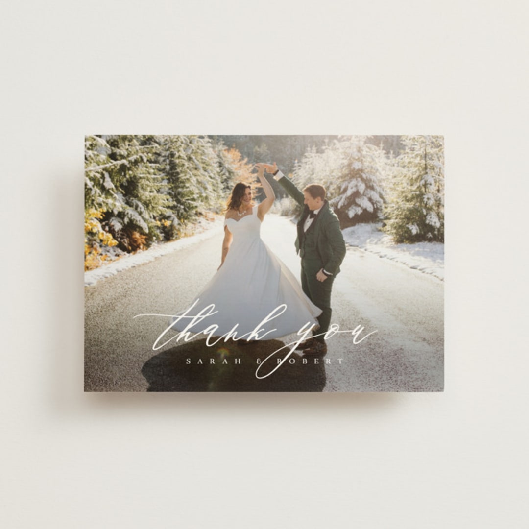 "Corison" - Wedding Thank You Postcards in Classic by Kelly Schmidt - Front