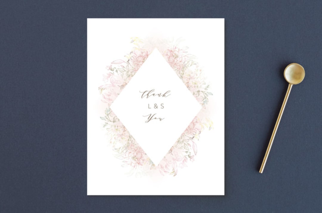 "Pastel Dream" - Wedding Thank You Postcards in Lily by Phrosné Barwood - Front