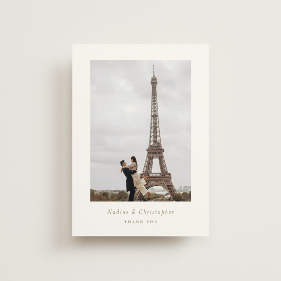 "spiku" - Wedding Thank You Postcards in Pearl by chocomocacino - Front