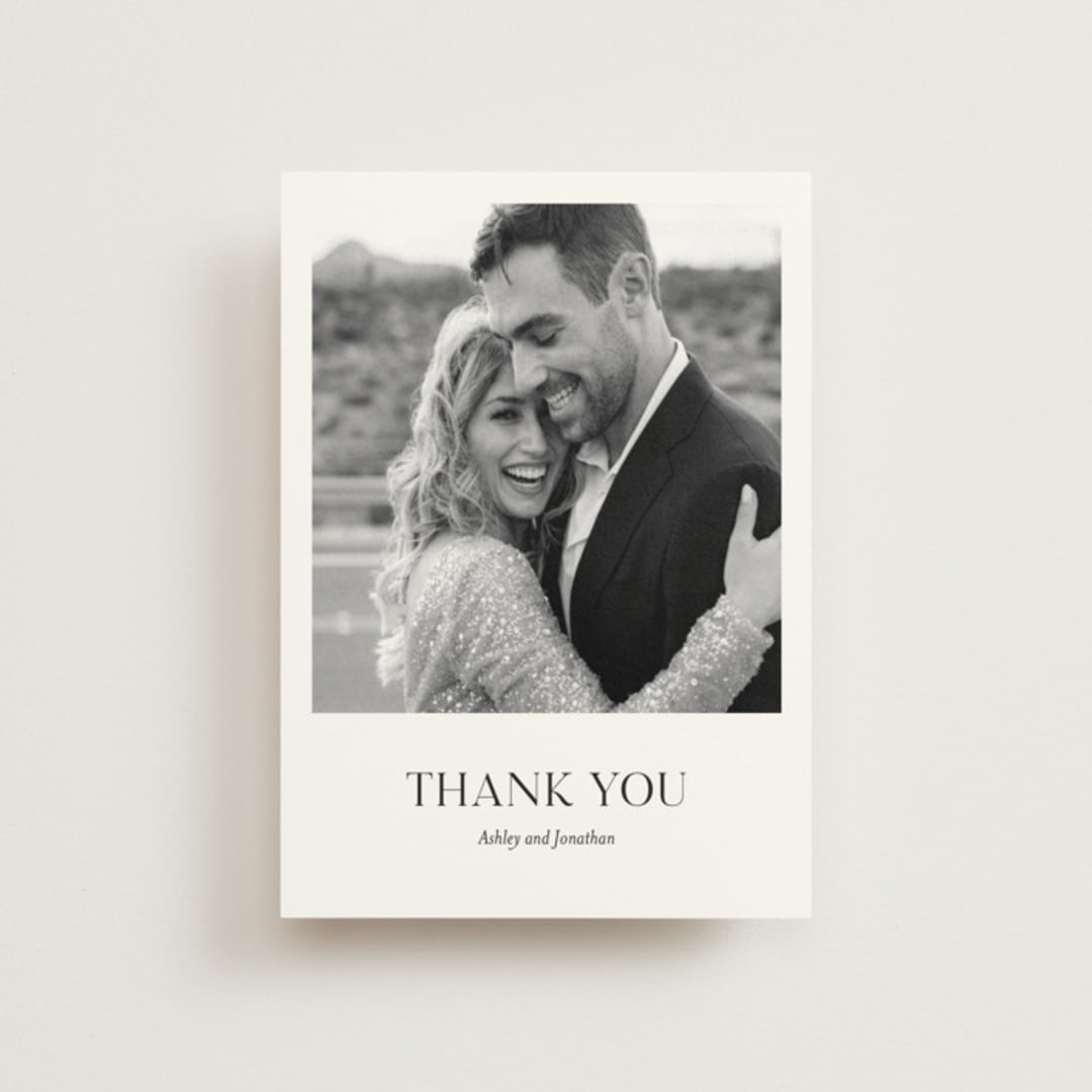 "Have and Hold" - Wedding Thank You Postcards in Porcelain by Eric Clegg - Front