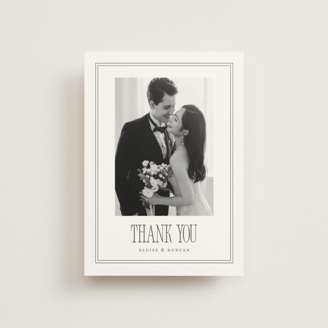 "ris al’amande" - Wedding Thank You Postcards in Sugar by chocomocacino - Front