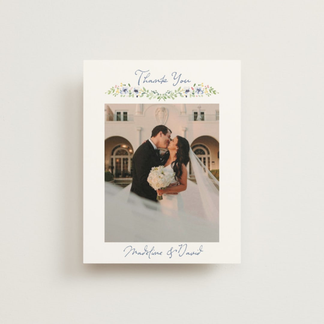 "Meadow Whisper" - Wedding Thank You Postcards in Meadow by Petra Kern - Front