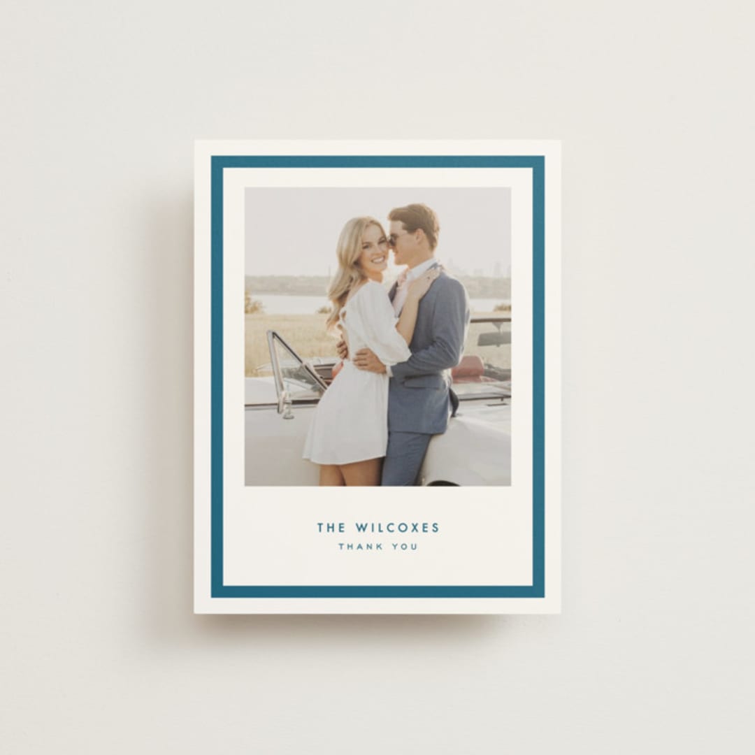 "Coast" - Wedding Thank You Postcards in Ocean by Kelly Schmidt - Front