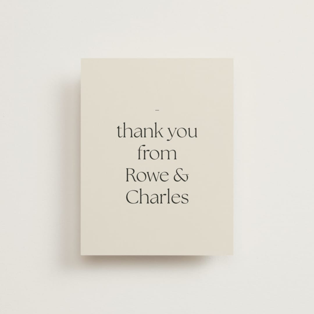 "monogram edit" - Wedding Thank You Postcards in Sandstone by Sara Hicks Malone - Front