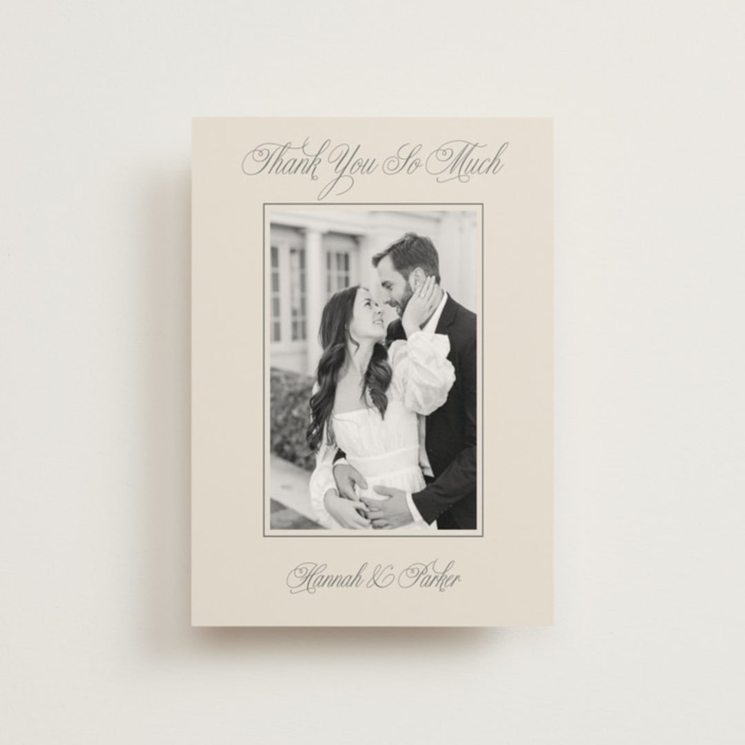 "Let's Say I Do" - Wedding Thank You Postcards in Ivory by Petra Kern - Front