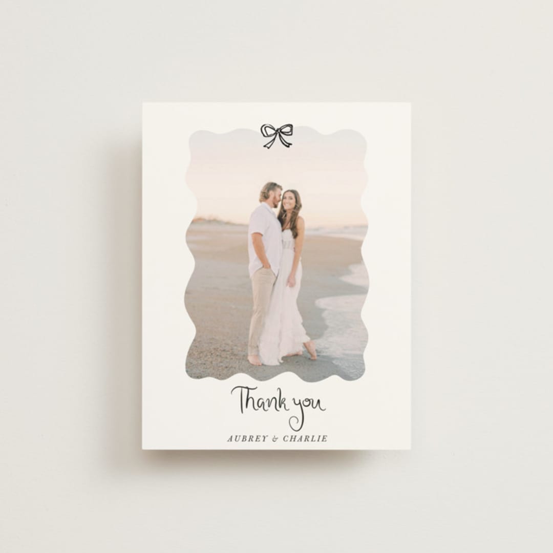 "quirky fun" - Wedding Thank You Postcards in Tuxedo by Cass Loh - Front