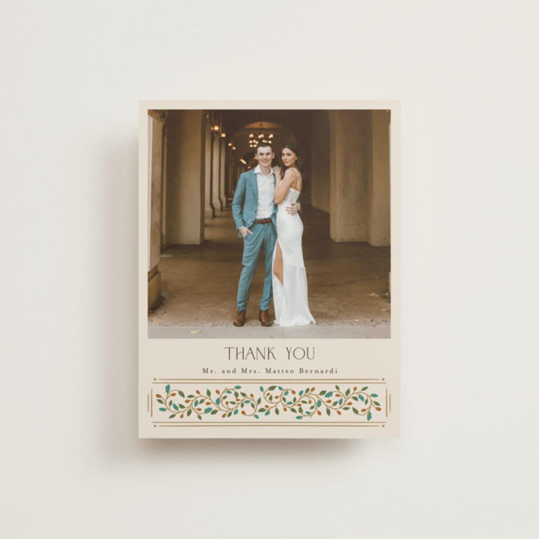 "Juliet" - Wedding Thank You Postcards in Autumn by Ashlee Townsend - Front