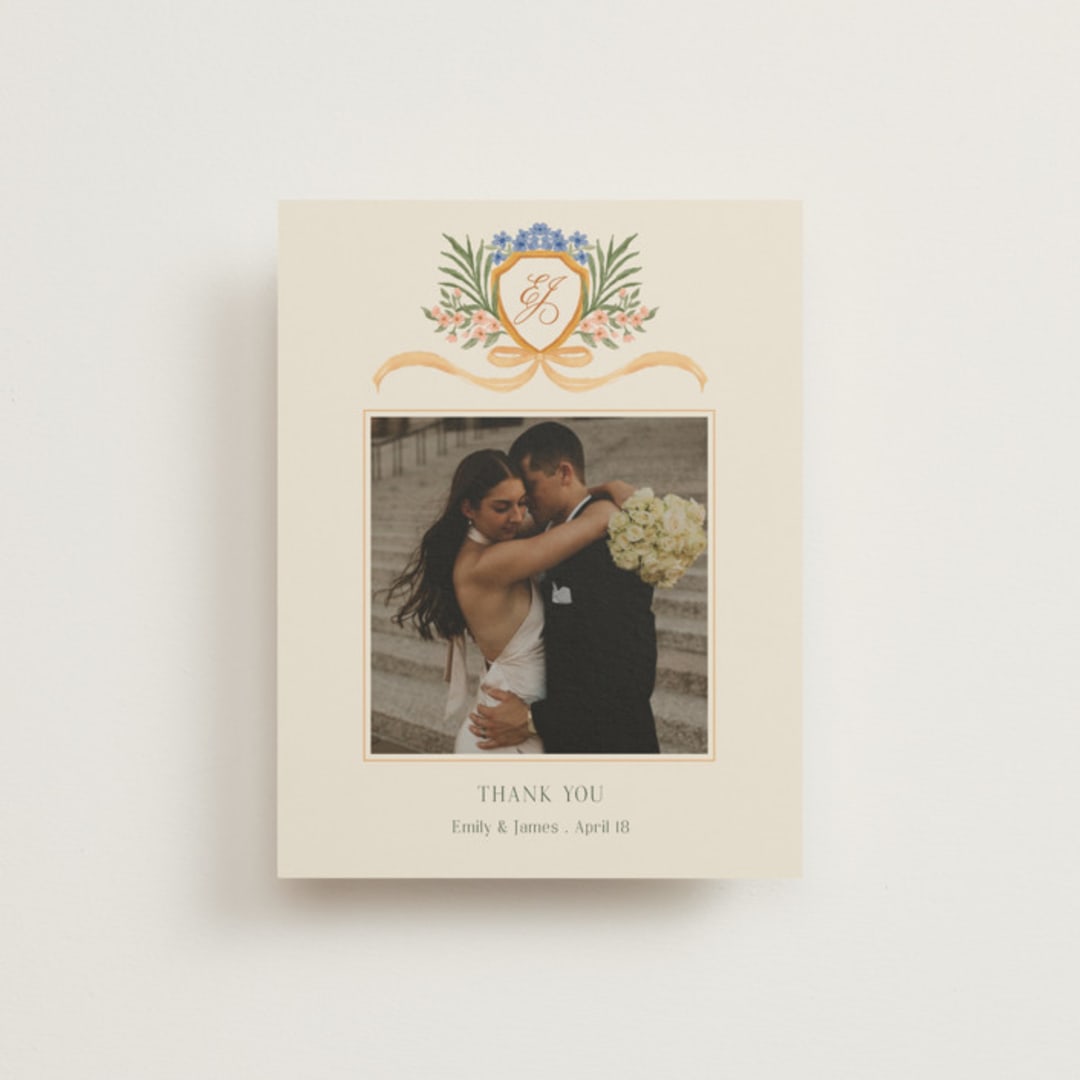 "Garden Heirloom" - Wedding Thank You Postcards in Garden by Elly - Front