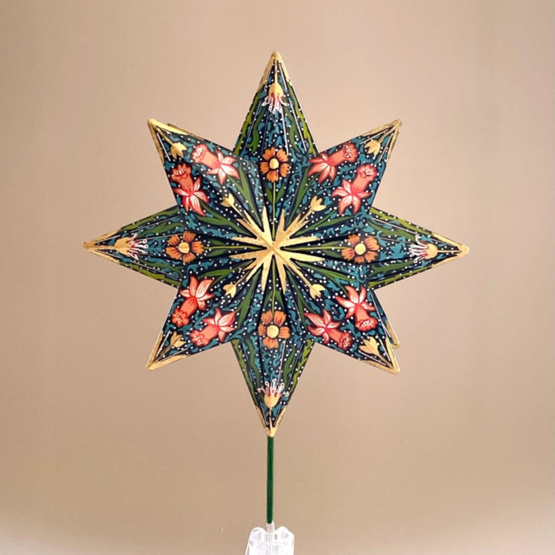 "Honeysuckle Tree Topper" - Tree Toppers in multicolor by Emily Morris