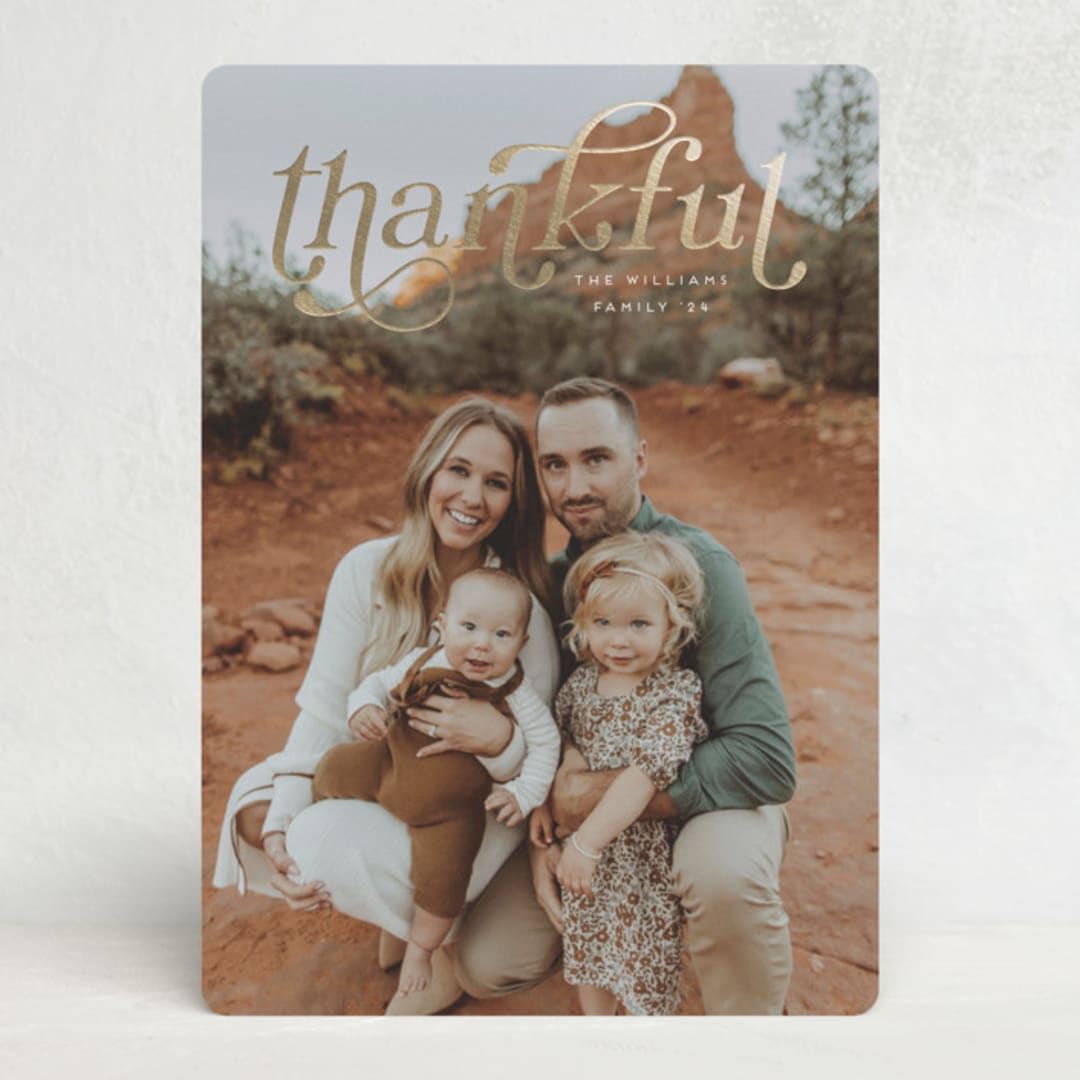"Navarra" - Thanksgiving Cards in Cotton by Tamara Hilje - Front