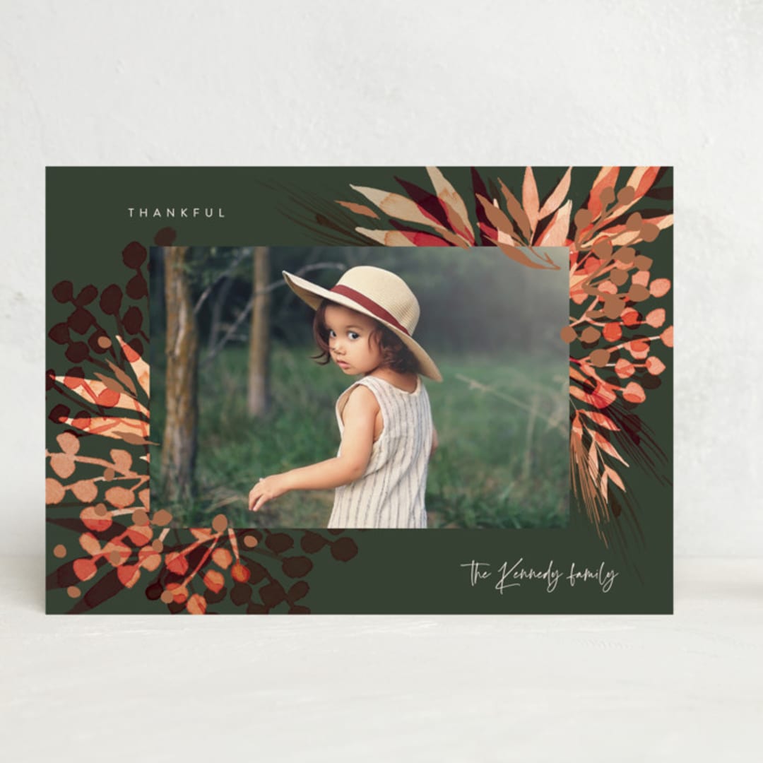 "Magical Holiday" - Thanksgiving Cards in Forest by frau brandt - Front