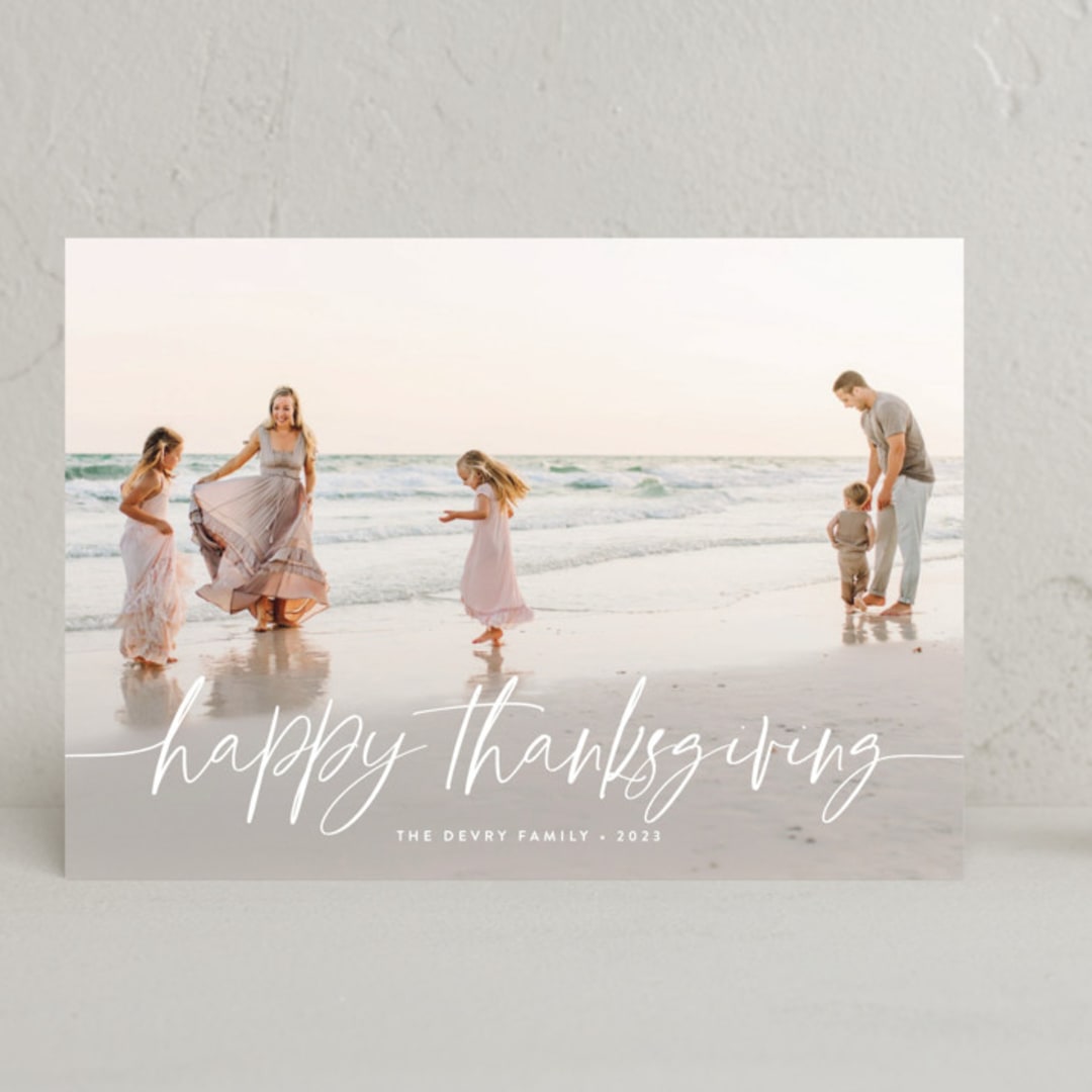 "Winter Breeze" - Thanksgiving Cards in Snow by Melanie Severin - Front