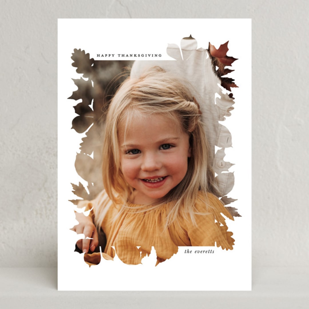 "Falling For You" - Thanksgiving Cards in Snowflakes by Hudson meet Rose - Front