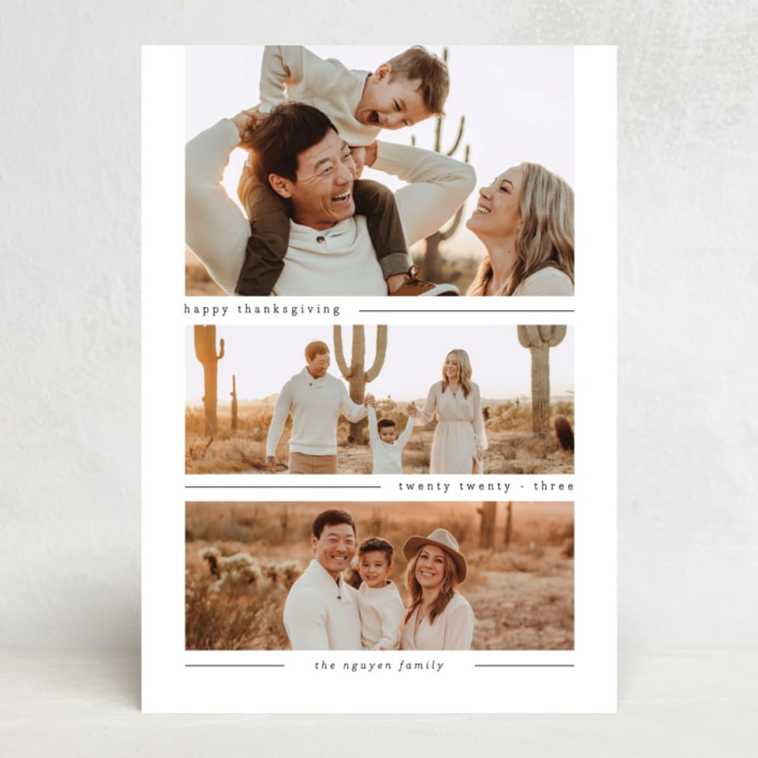 "Bliss" - Thanksgiving Cards in Cotton by MatchaMilktea - Front