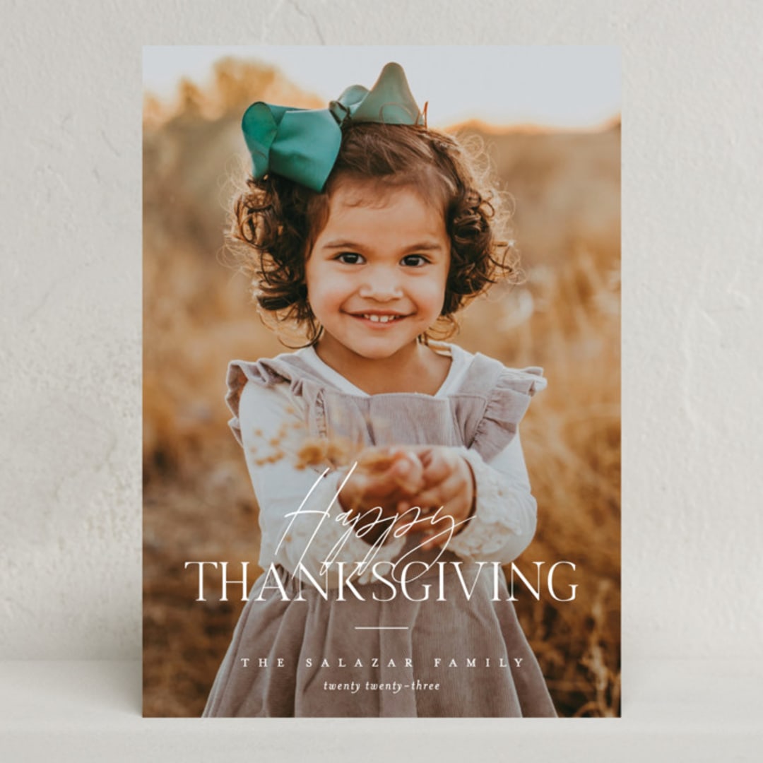 "Thankgiving Classic" - Thanksgiving Cards in Whipped Cream by Pixel and Hank - Front