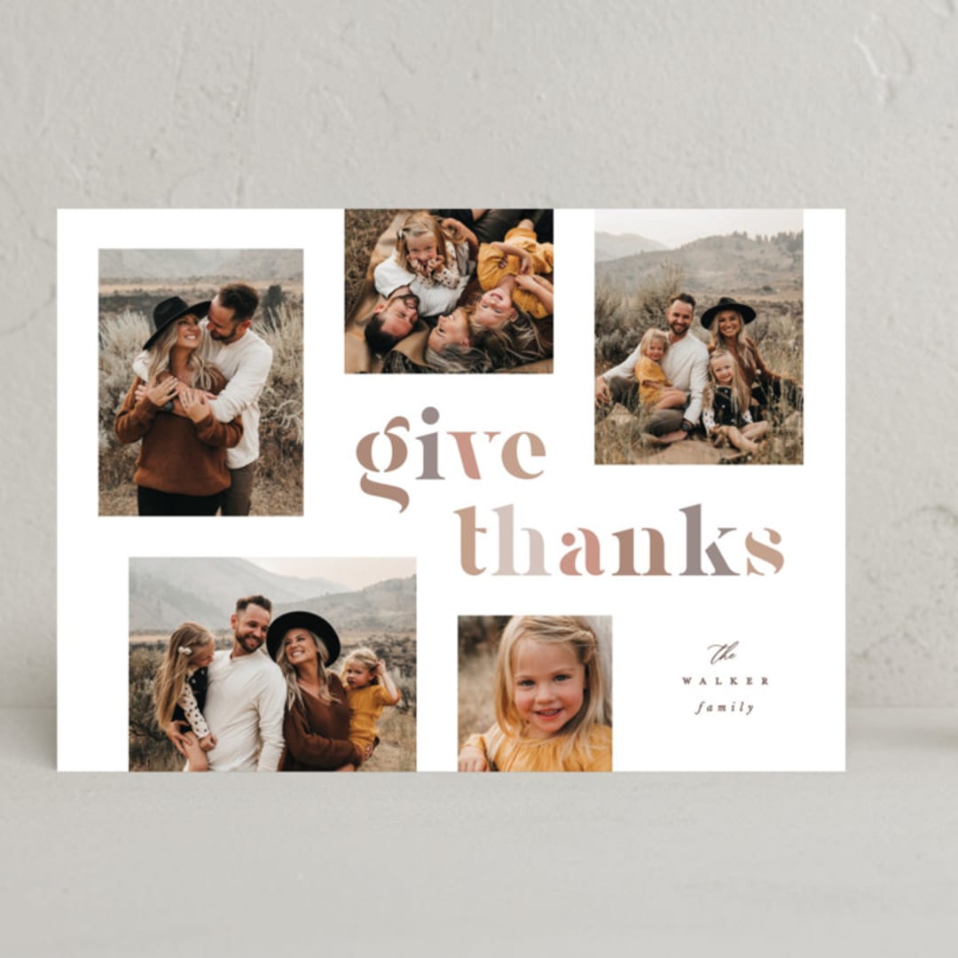 "Give" - Thanksgiving Cards in Autumn by Hooray Creative - Front