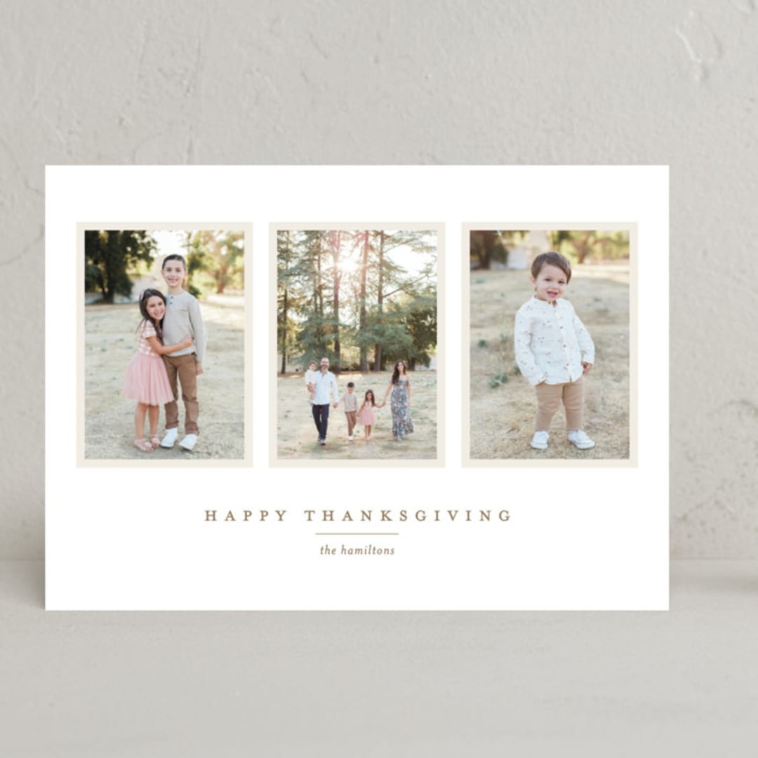 "Thanksgiving Photo Album" - Thanksgiving Cards in Pecan Pie by Alexandra Cohn - Front