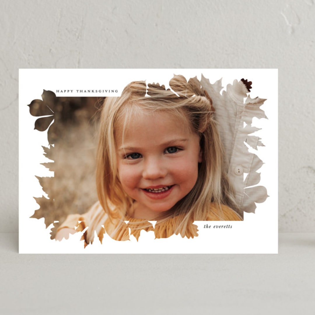 "Falling For You" - Thanksgiving Cards in Snowflakes by Hudson meet Rose - Front