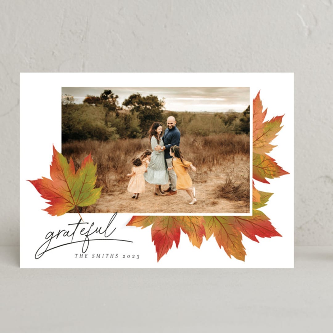 "Maple Lovers" - Thanksgiving Cards in Autumn by Grae - Front