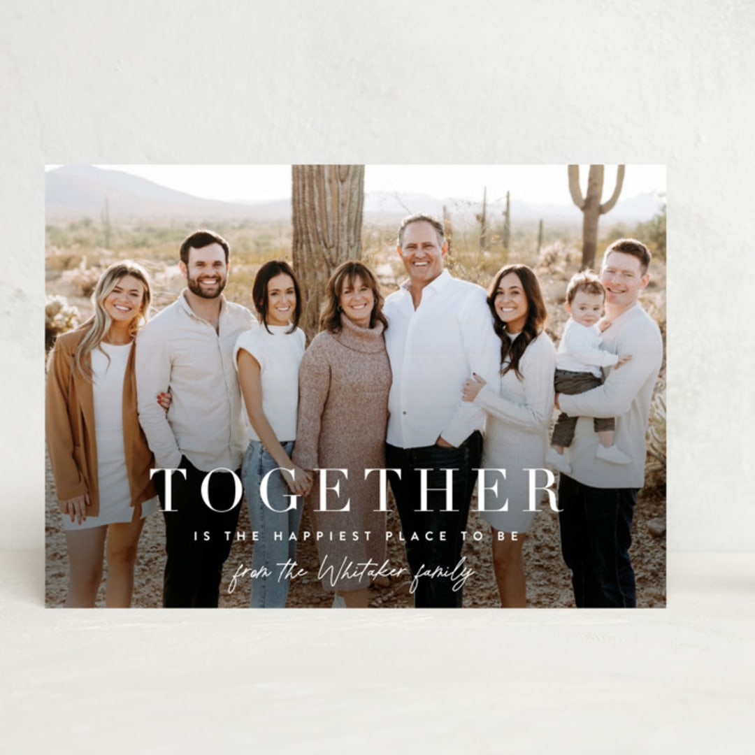 "together merry" - Thanksgiving Cards in Simply White by Sara Hicks Malone - Front